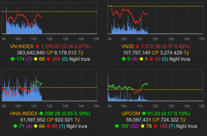 Thị trường chứng khoán (5/8): 'Bank, chứng, thép' thu hẹp đà giảm, VN-Index vẫn mất hơn 3 điểm - HappyLive