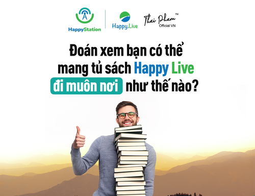 Bạn có thể mang tủ sách của Happy Live đi muôn nơi như thế nào?