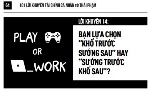 101 lời khuyên tài chính cá nhân: Tuổi trẻ - Bạn chọn khổ trước sướng sau hay sướng trước khổ sau? - Happy Live