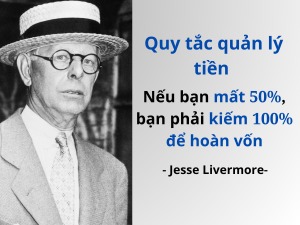 Quy tắc quản lý tiền Jesse Livermore Nếu bạn mất 50%, bạn phải kiếm 100% để hoàn vốn