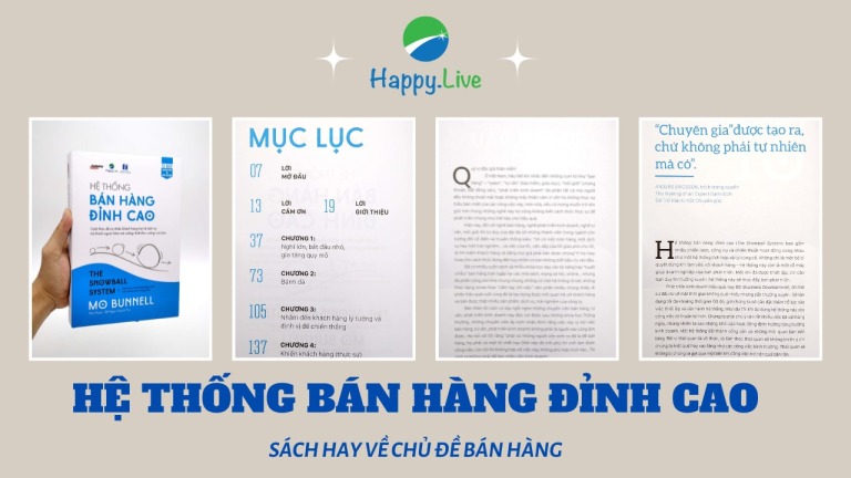 Gợi ý bạn một cuốn sách hay về chủ đề bán hàng - Happy Live