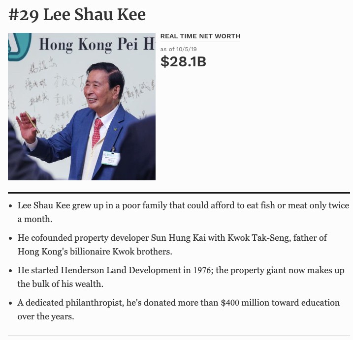  "Warren Buffett của Hong Kong": Lee Shau Kee đã làm gì để có 30 tỷ USD?