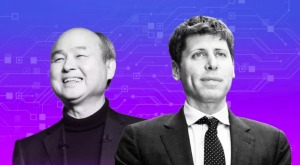 Masayoshi Son và Sam Altman