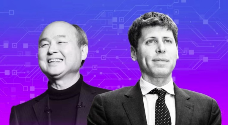 Masayoshi Son và Sam Altman