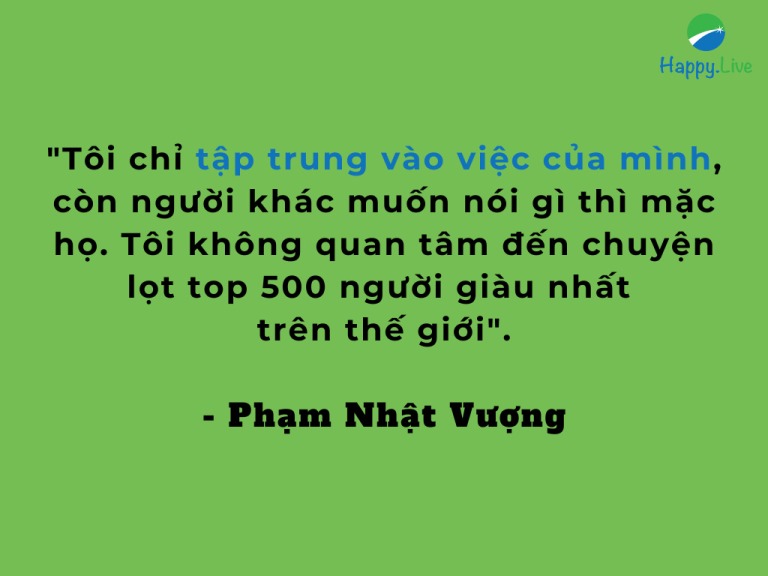 Tập trung vào công việc