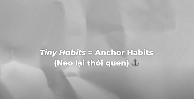Chi Nguyễn chia sẻ cách xây dựng thói quen với Tiny Habits của BJ Fogg. H2