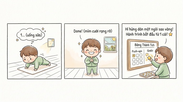 3 Bước thực hành phương pháp Tiny Habits trong đời sống